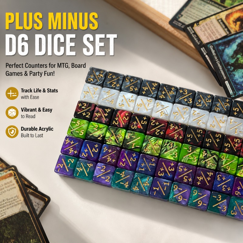 16mm Plus Minus Dice Number 16 - Game Token Counter ulasan dan harga