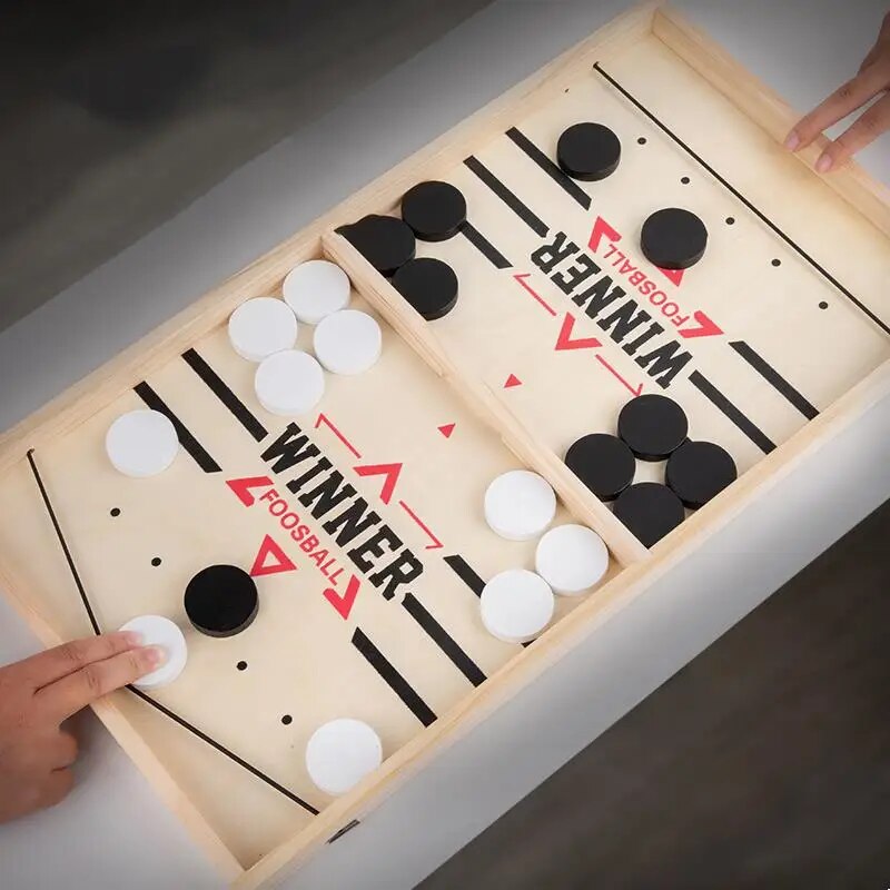 Table Hockey Paced Sling Puck  - Board Game Quoridor ulasan dan harga