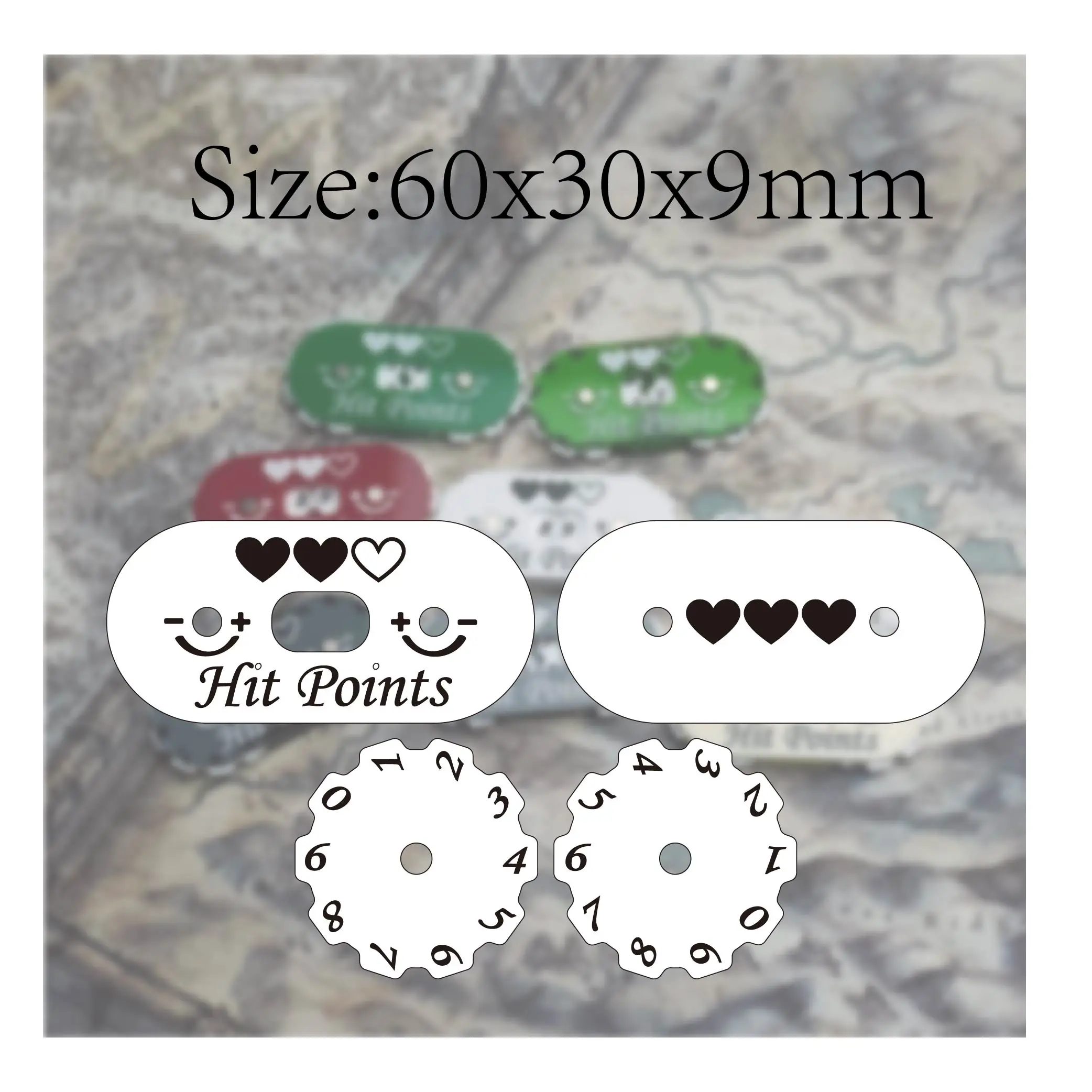 Premium 60x30mm Tracker for He - Game Token Counter ulasan dan harga