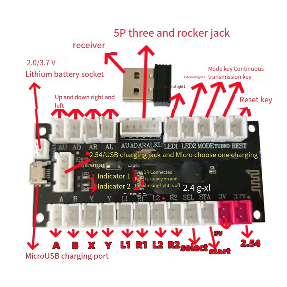 L77A 2.4G Wireless Zero Delay  - Board Game Pc ulasan dan harga