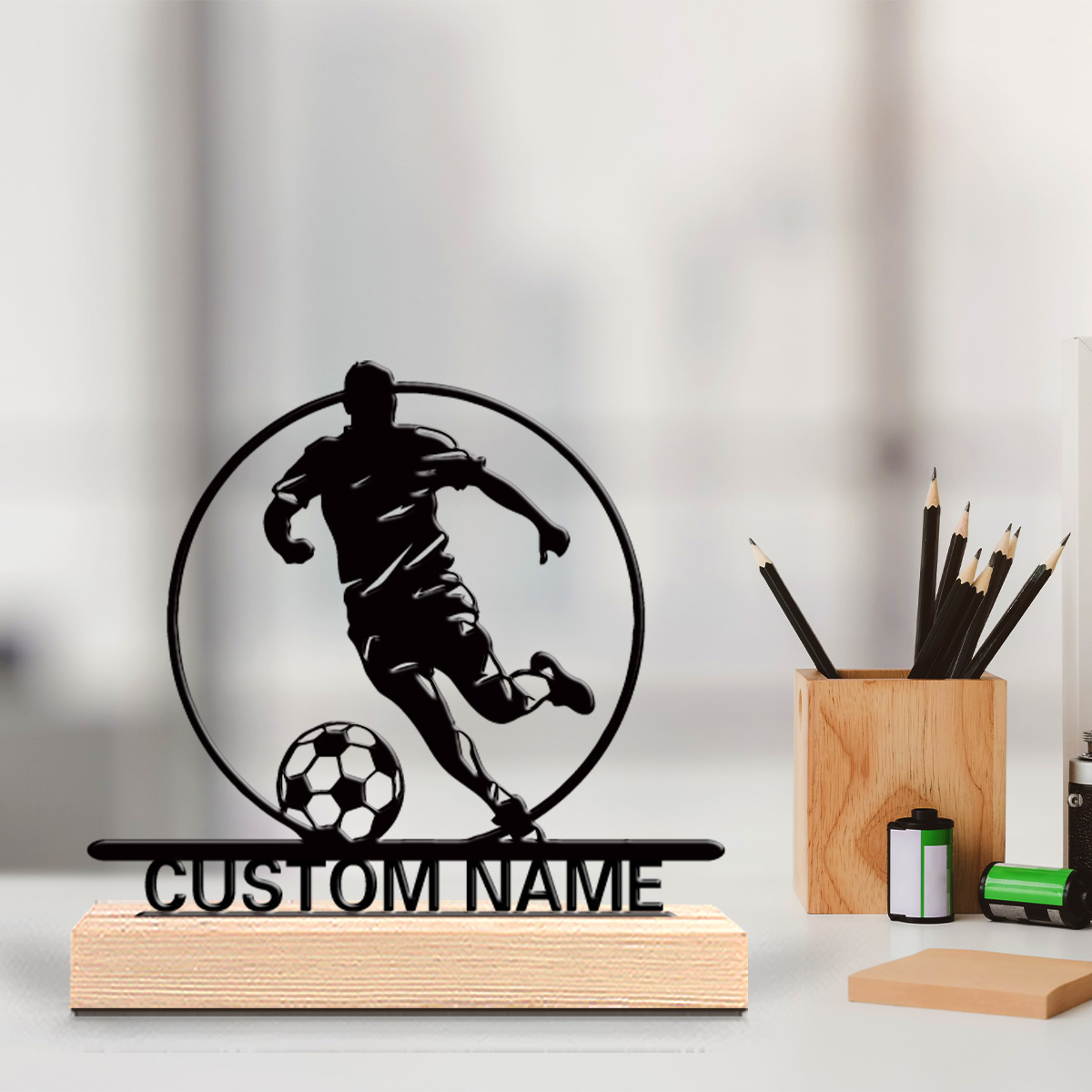 Custom Soccer Player Metal Sta - Board Game Football ulasan dan harga