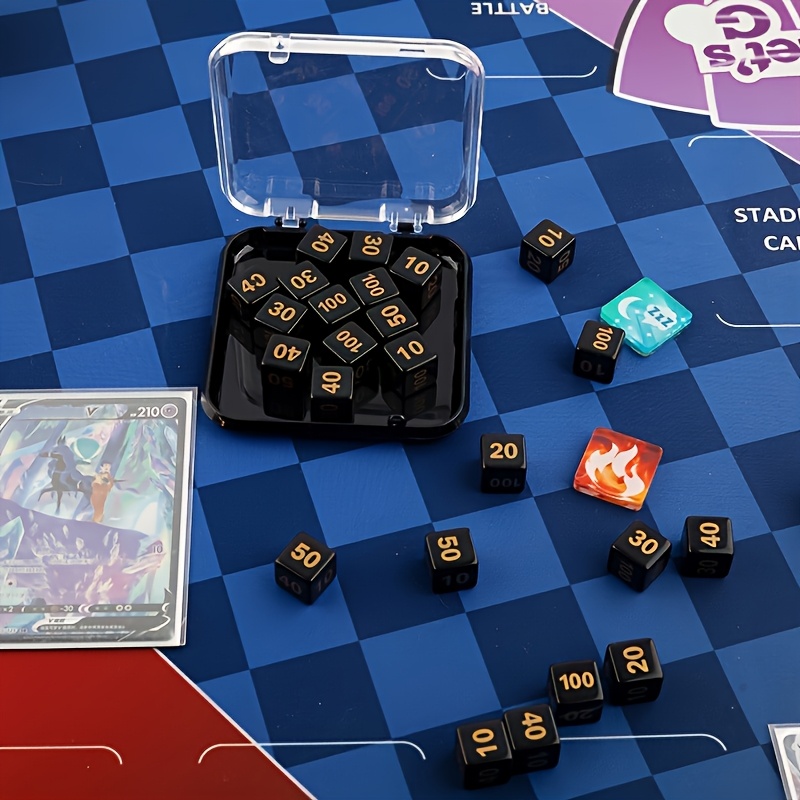 10pcs PTCG Counters Token Dice - Game Token Counter ulasan dan harga