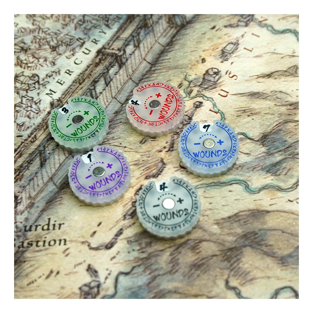 20mm Wounds Tracker 1set/ONE s - Game Token Counter ulasan dan harga