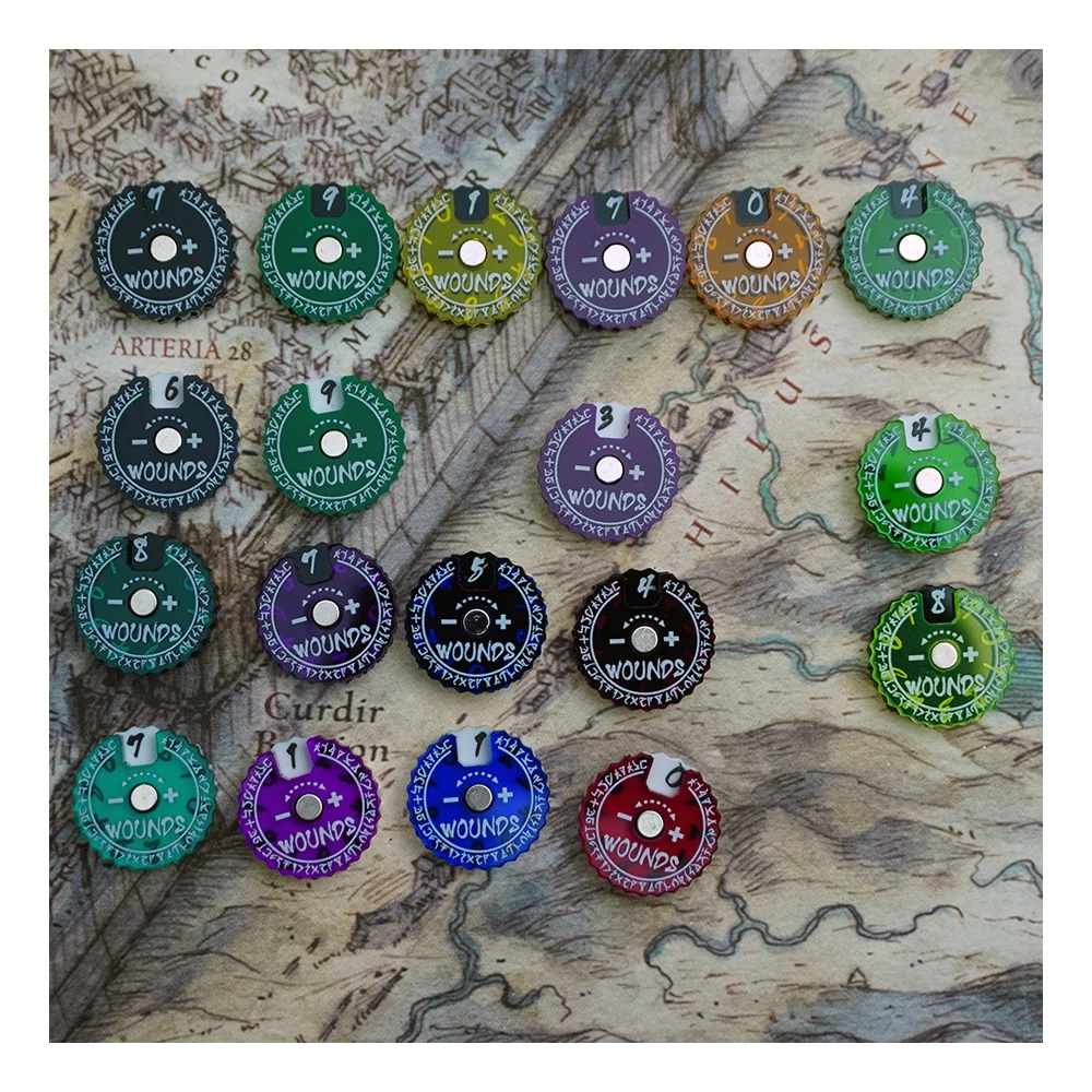 20mm Wounds Tracker 1set/ONE s - Game Token Counter ulasan dan harga