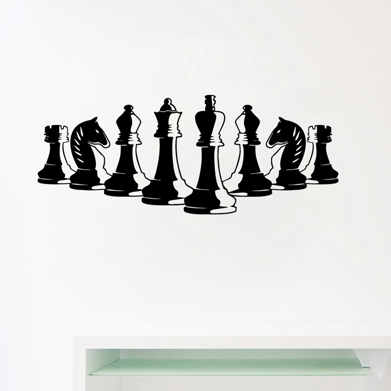 Chess Pieces Wall Decal Bedroo - Board Game Wingspan ulasan dan harga