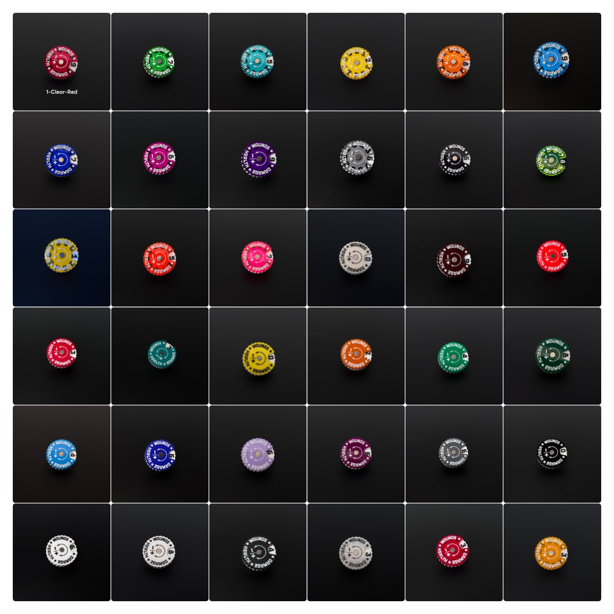 25x25x6mm Wound Tracker Table  - Game Token Counter ulasan dan harga