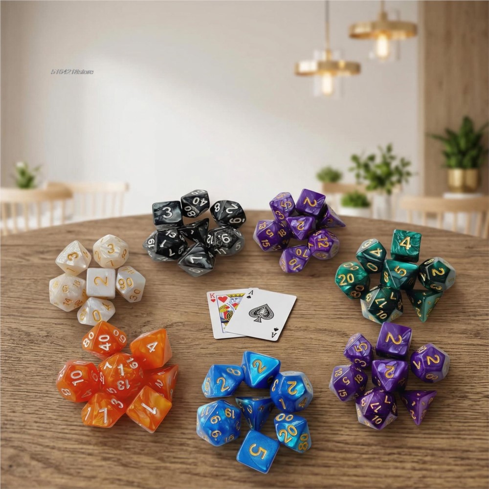 7pcs Set Dice Board Games Roll - Game Token Counter ulasan dan harga
